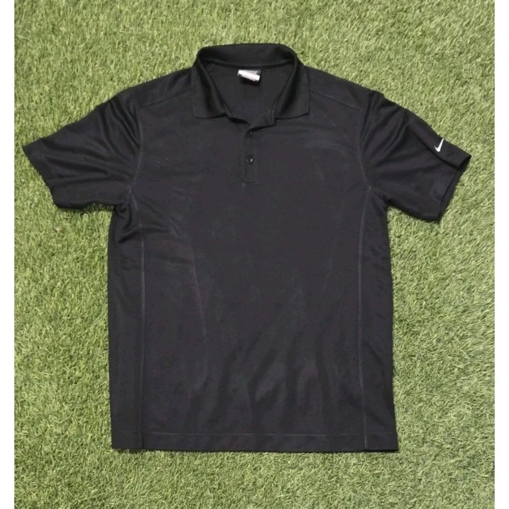 Nike Golf Men's Dark Green Graphic Dri-FIT Polo Shirt Size Medium